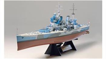 The Tamiya range of 1:350 scale plastic model kits includes many famous WW2 battleships and the nuclear powered USS Enterprise.
