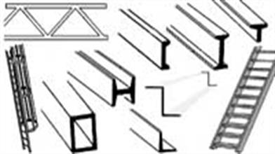 Plastruct range of structural sections. Angle, channel, beams and columns.