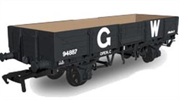 Rapido Trains OO gauge GWR Open C long open tube wagon diagram O19 GWR and BR liveries