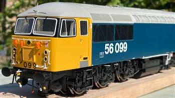 Heljan ready to run O gauge models of the BR class 56 freight diesel locomotive.