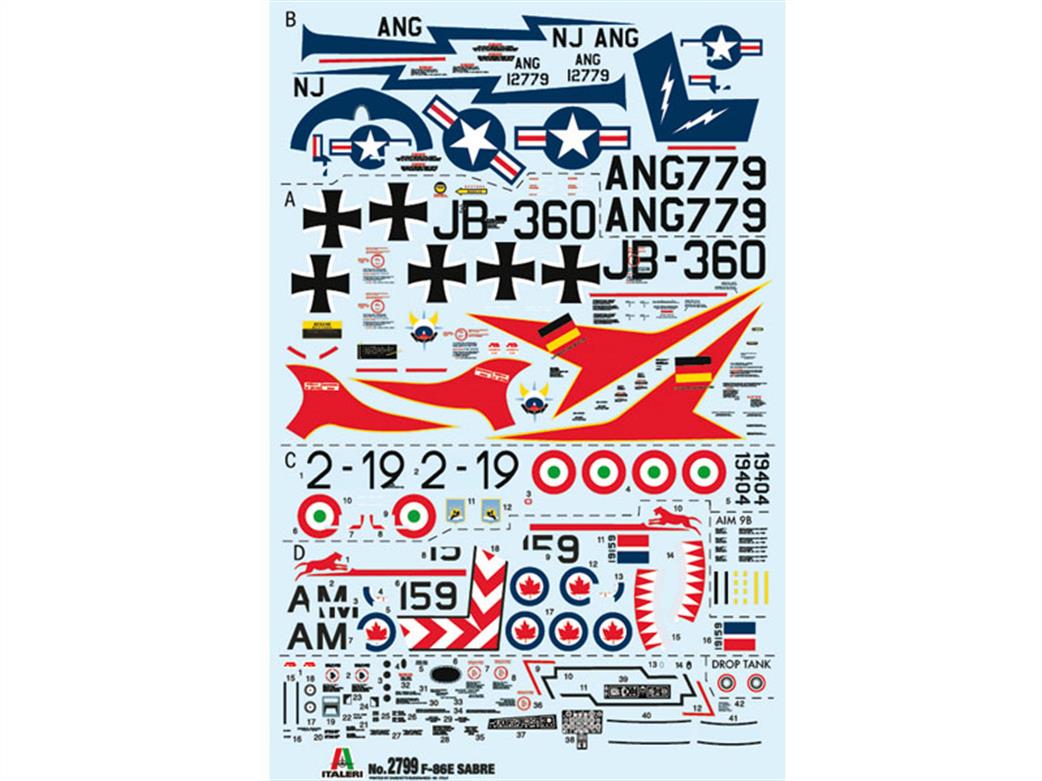 Italeri 2799 Decals