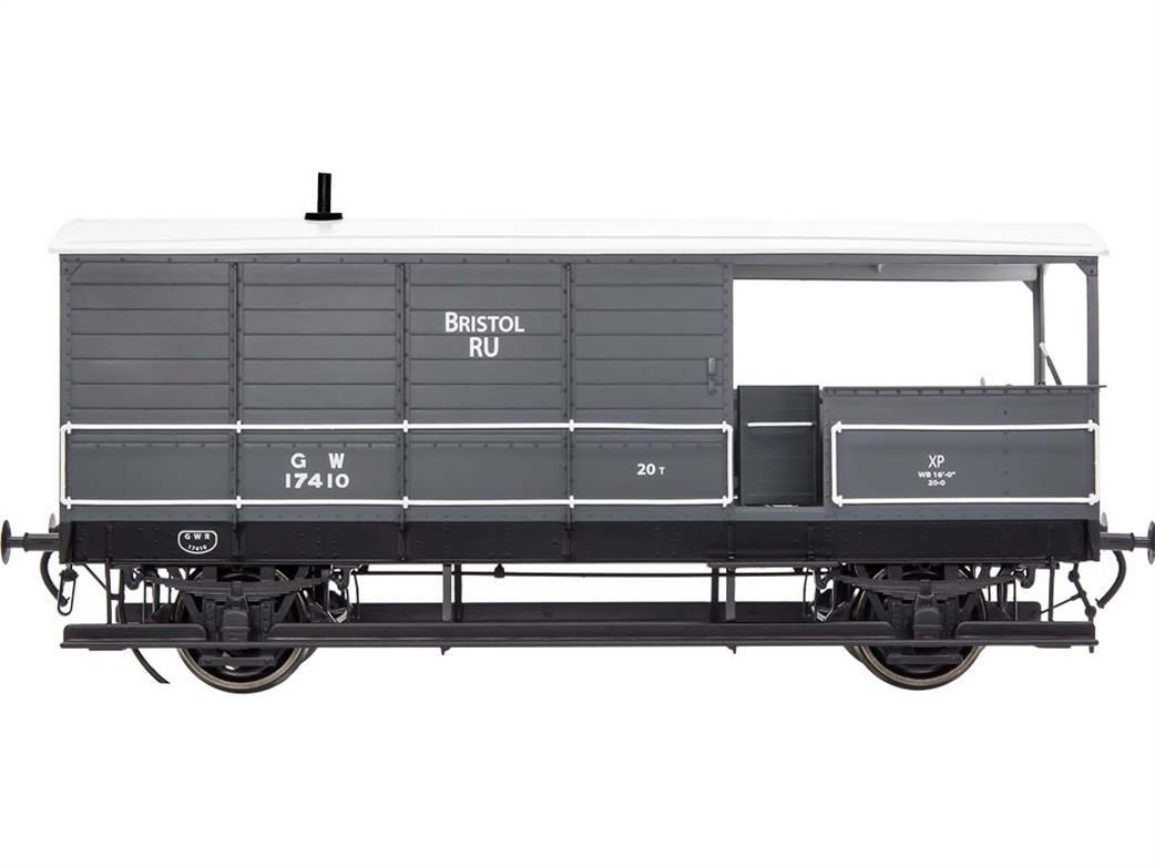 Dapol O gauge 7F-300-007 GWR toad aa21 vacuum fitted gwr grey Bristol RU BR lettering