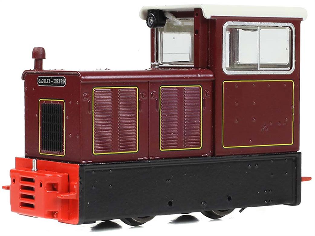 Bachmann OO9 narrow gauge model 392-027 RNAD Baguley-Drewery 70hp diesel locomotive heritage lined maroon