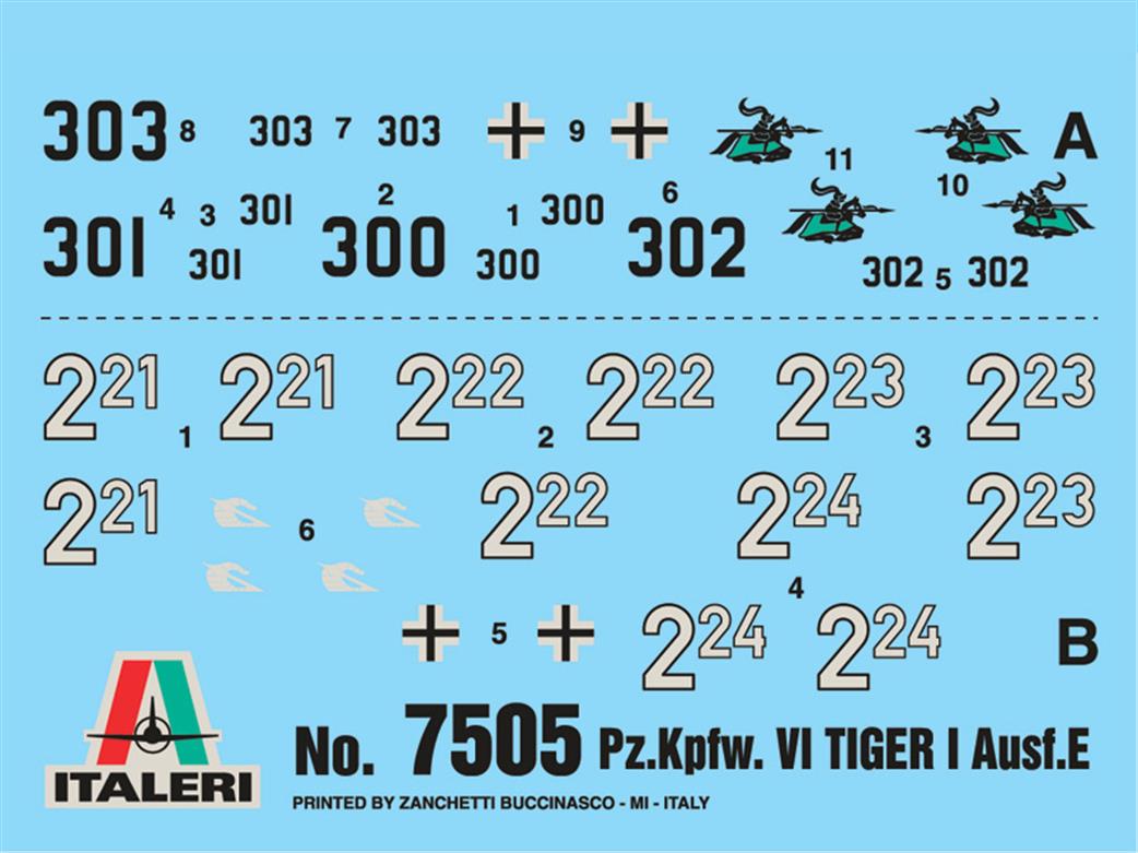 Italeri 6113 German Decals