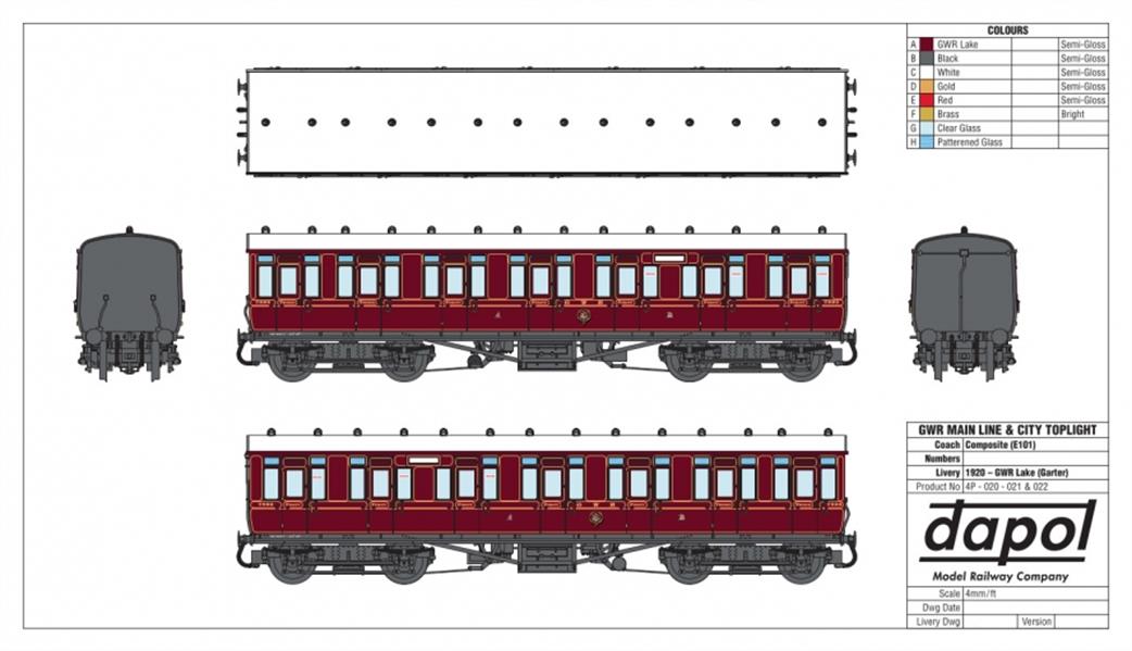 dapol toplight artwork gwr crimson lake composite