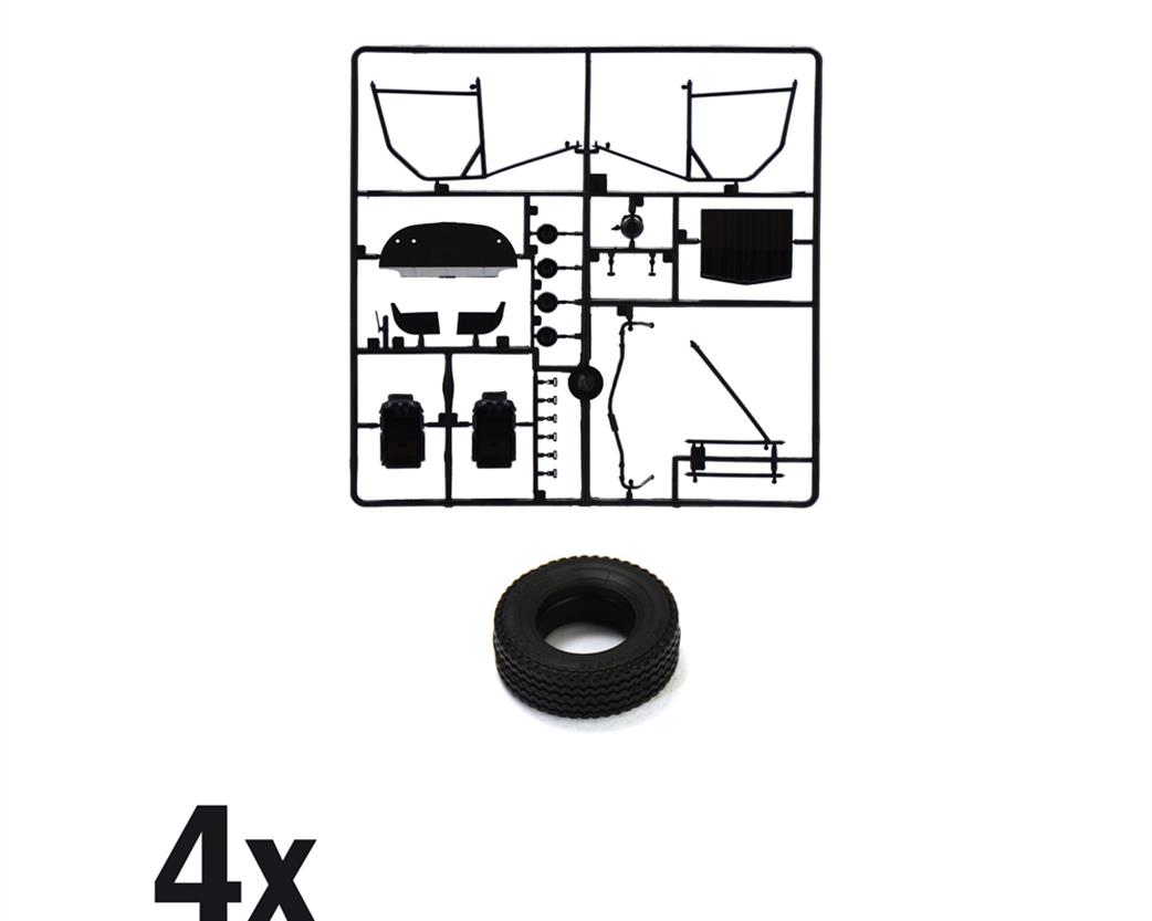 Italeri 3632 Sprue & Tyres