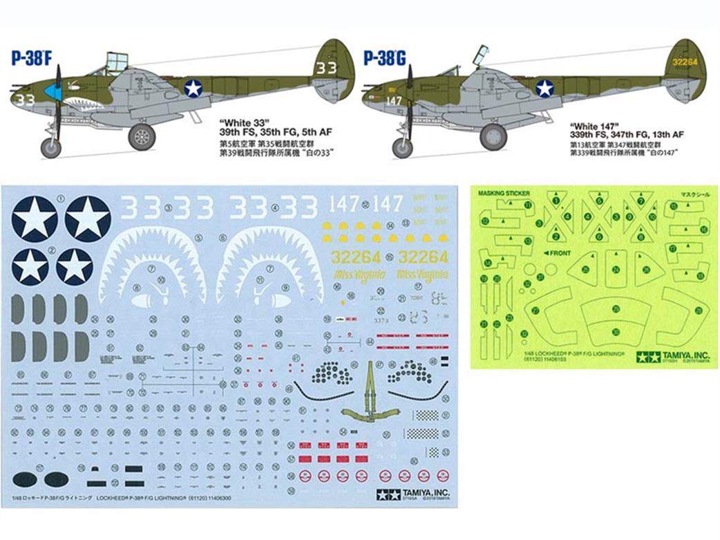 Tamiya 61120 Paint Schemes & Decals