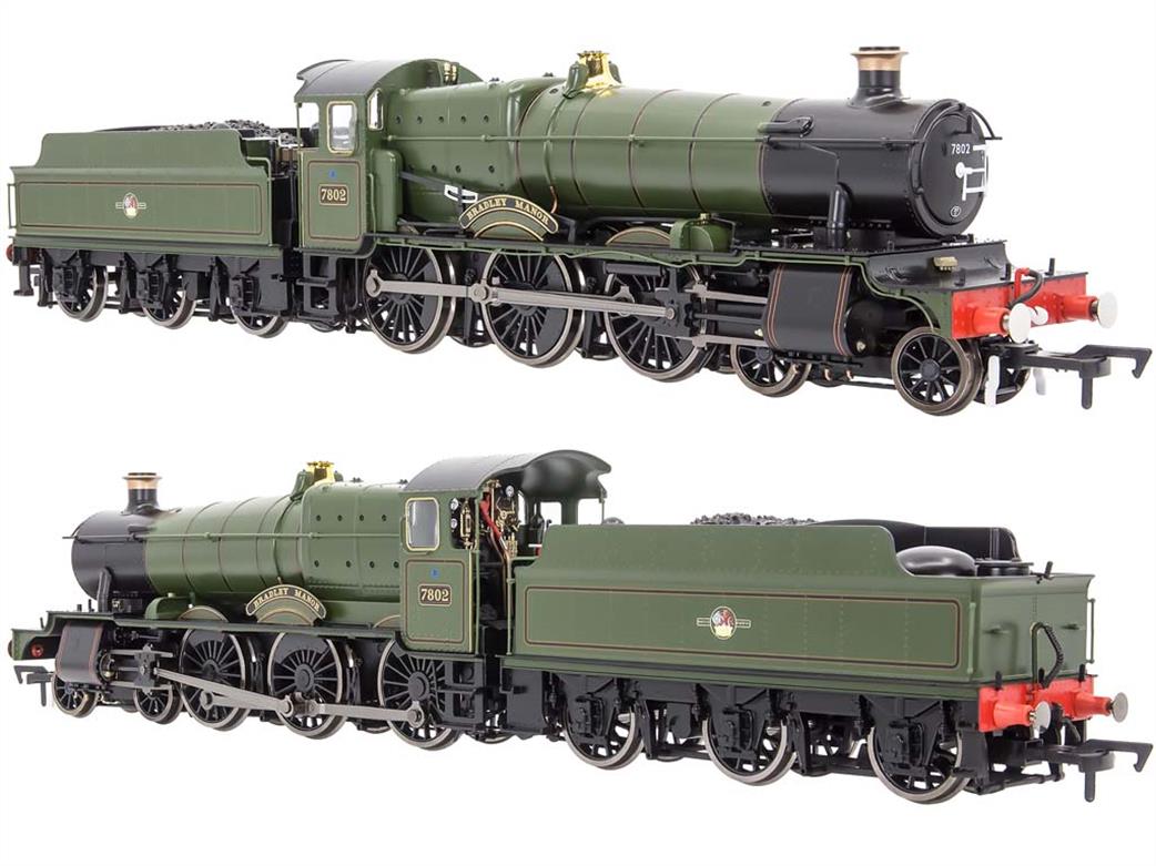 Dapol OO gauge 4S-001-014 7802 Bradley Manor BR lined green late crest