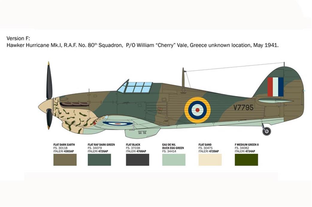 Italeri 2838 Hurricane Mk1