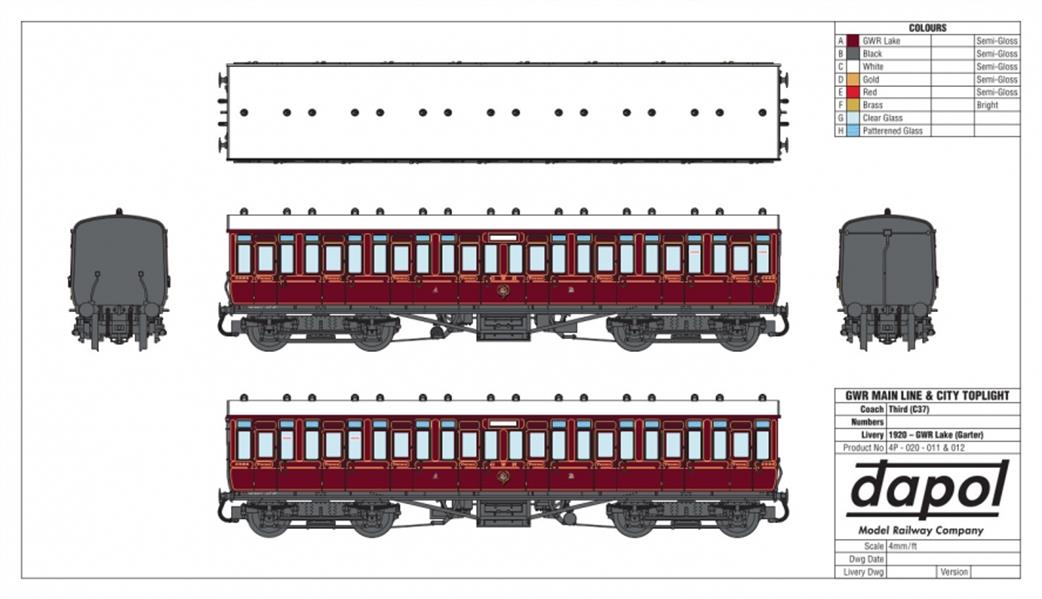 dapol toplight artwork gwr crimson lake full third