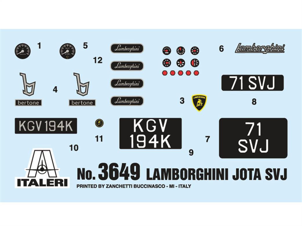 Italeri 3649 Decals