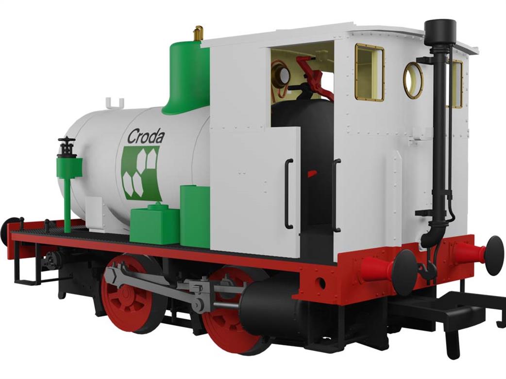 Rapido Trains OO 965003 Barclay fireless steam locomotive Croda Chemicals white