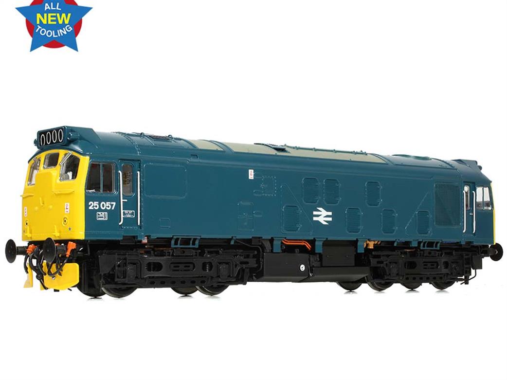 Bachmann OO gauge model 32-340A BR class 25/1 locomotive 25057 blue pristine