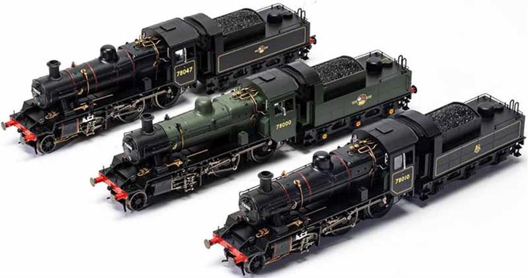 Hornby R3836 BR 78047 Standard Class 2MT 2-6-0 Lined Black Late Crest