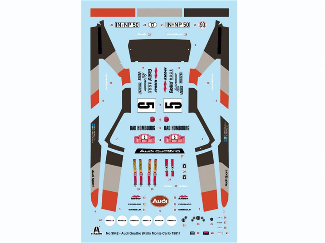 Italeri 3642 Decals Sheet