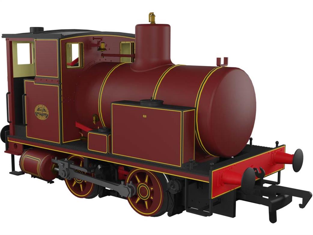 Rapido Trains OO 965010 Barclay fireless steam locomotive lined maroon