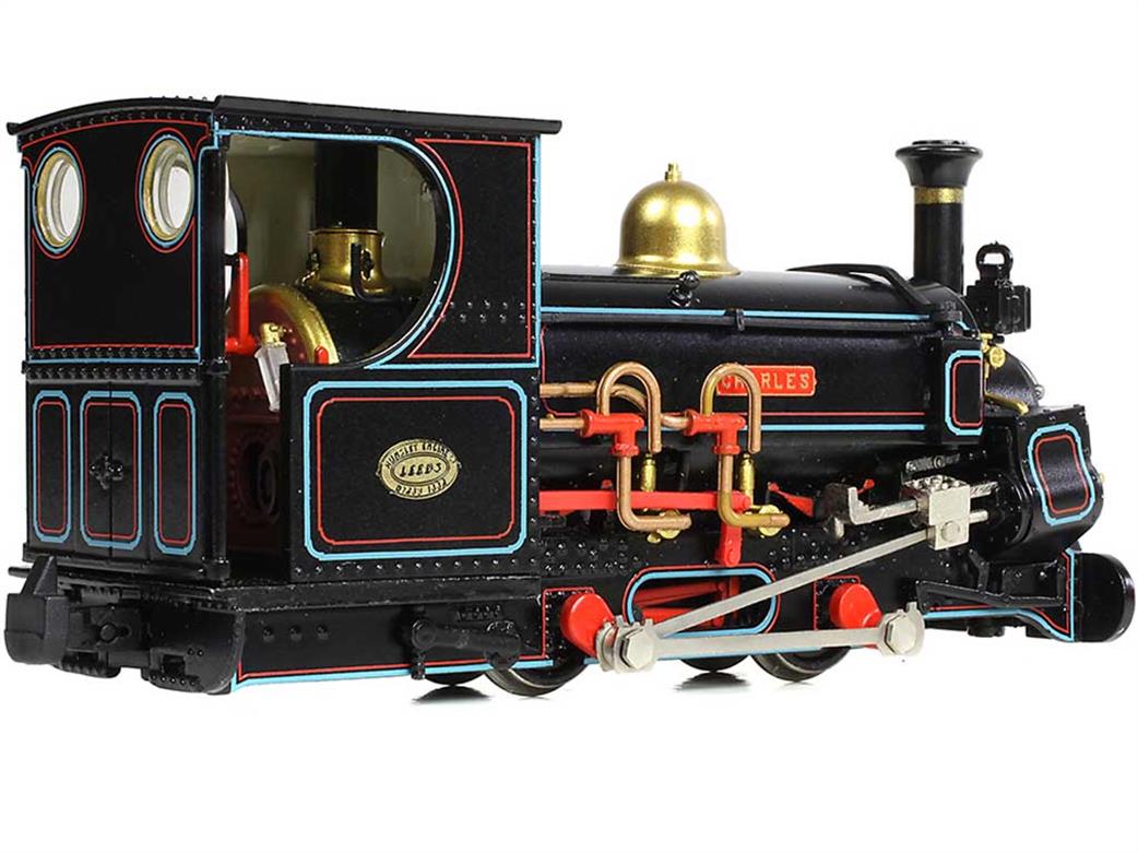 Bachmann OO9 narrow gauge model 391-126 of Penrhyn Quarry mainline Hunslet 0-4-0ST Charles lined black