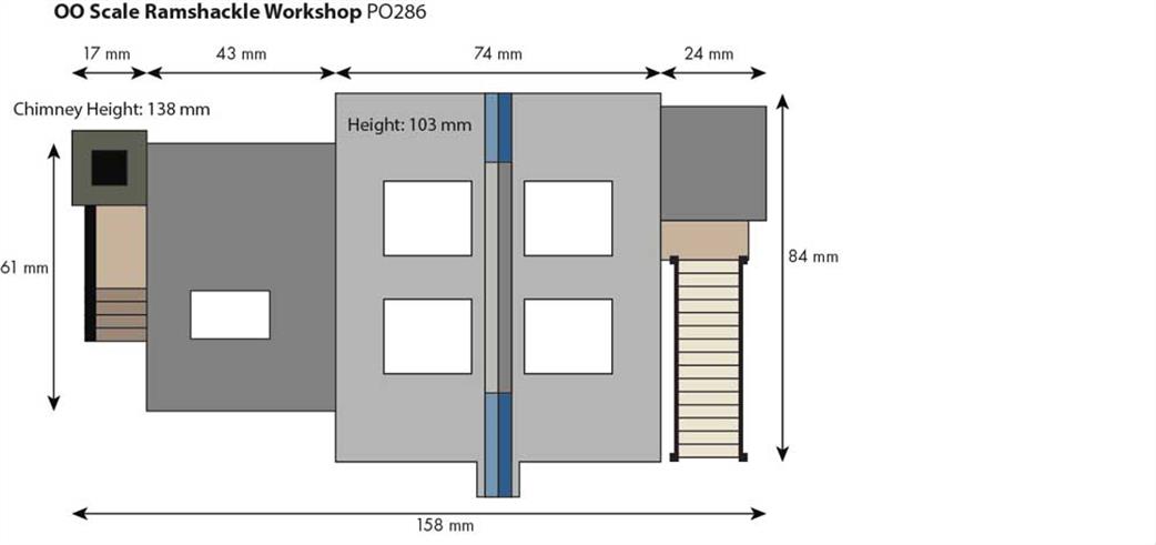 Metcalfe Models printed card kit PO286 ramshackle workshop