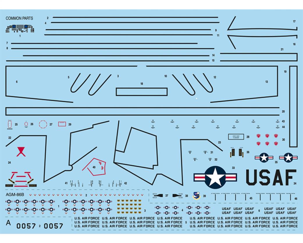 Italeri 1442 Decal Sheet 1