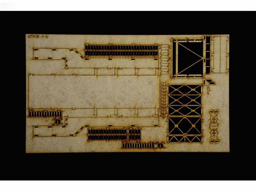 Italeri 6194 Bridge MDF Parts 1