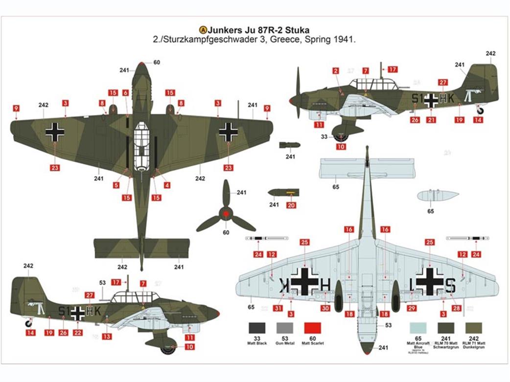 Airfix A07115 Camo 1 Sheet