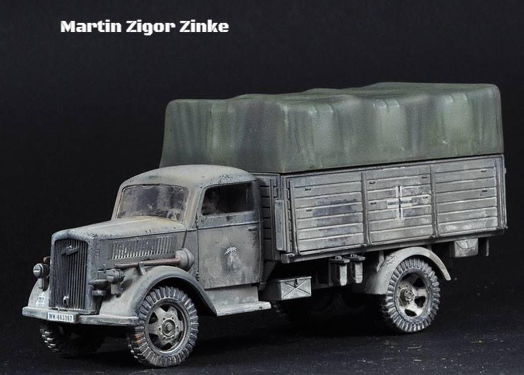 rubicon models 280026 opel blitz plastic model kit