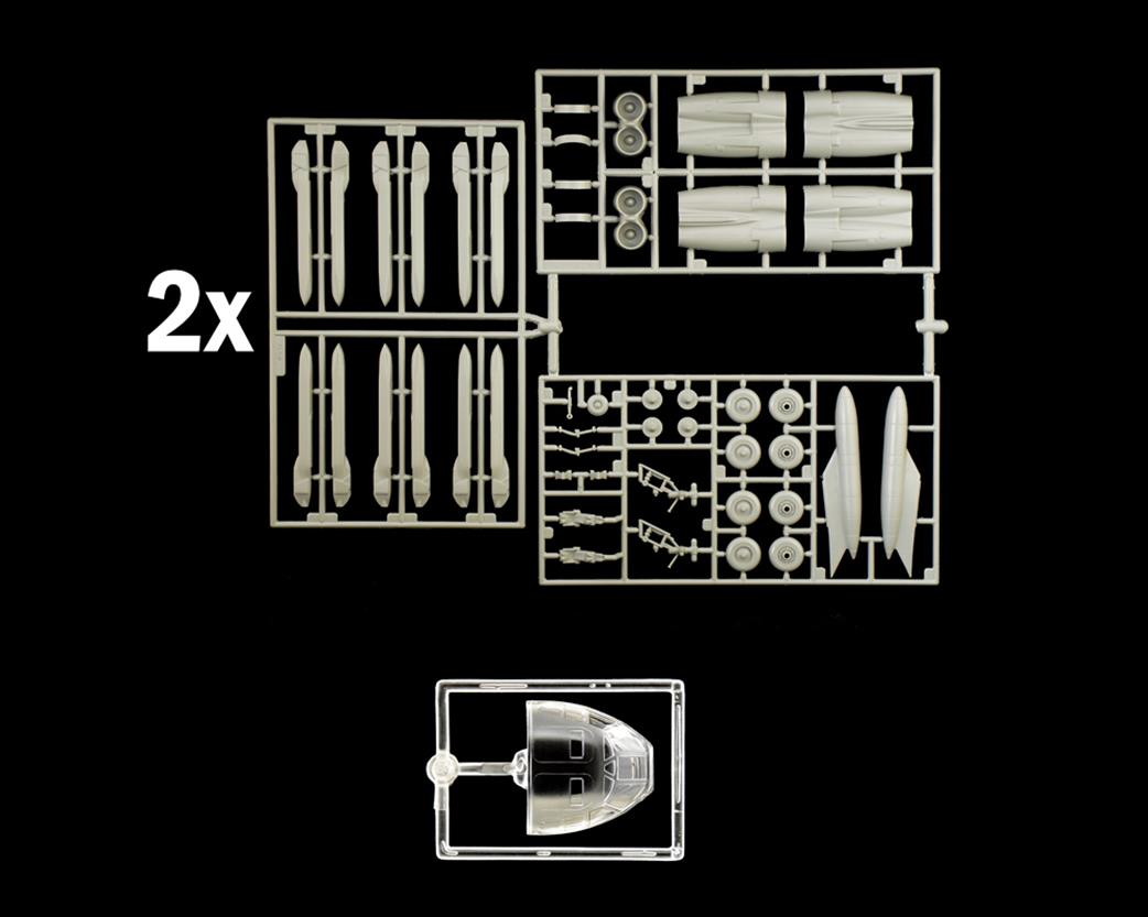 Italeri 1442 Engine + Canopy