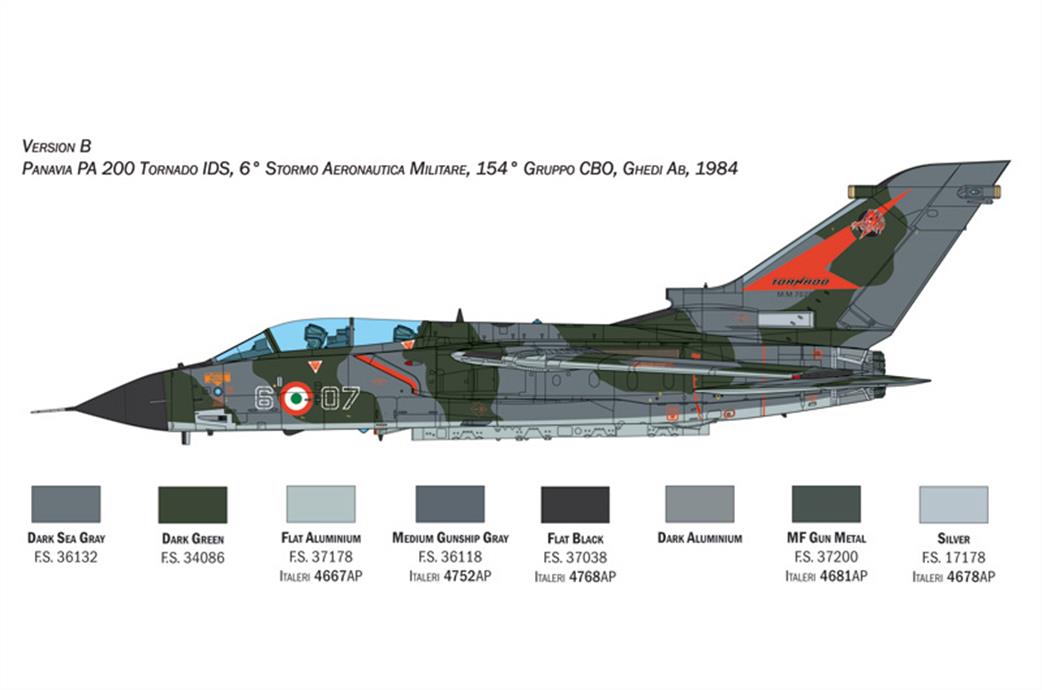 Italeri 2520 Tornado IDS 40th Anniversary Plastic Kit