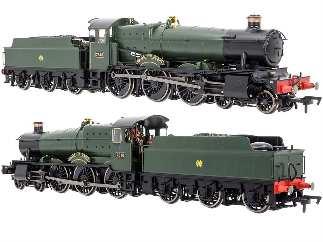 Dapol OO gauge 4S-001-009 GWR 7818 Granville Manor GWR green shirtbutton