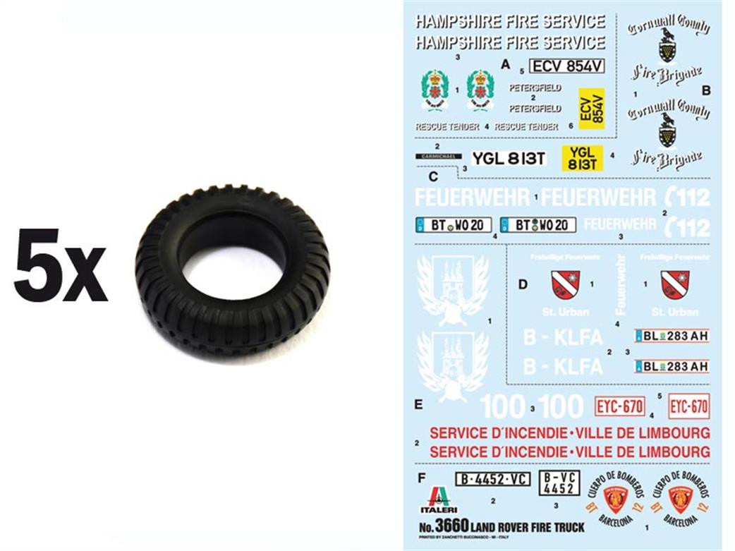 Italeri 3660 Tyres & Decals