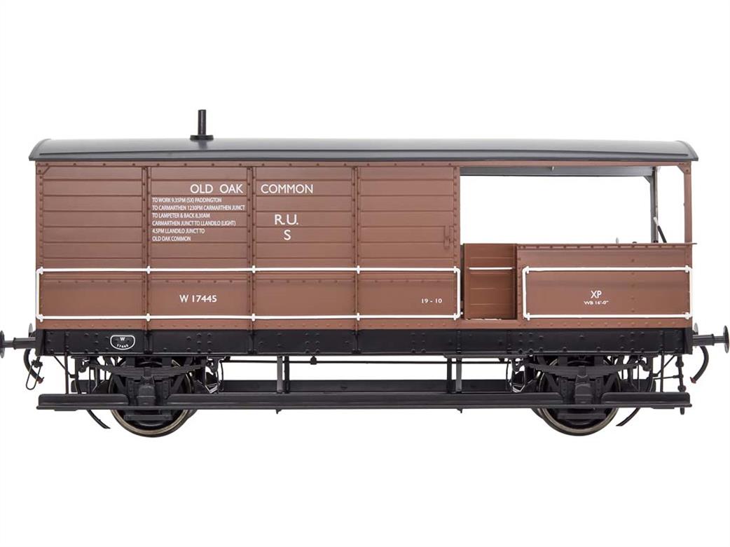 Dapol O gauge GWR toad aa21 vacuum fitted br bauxite Old Oak Common RU