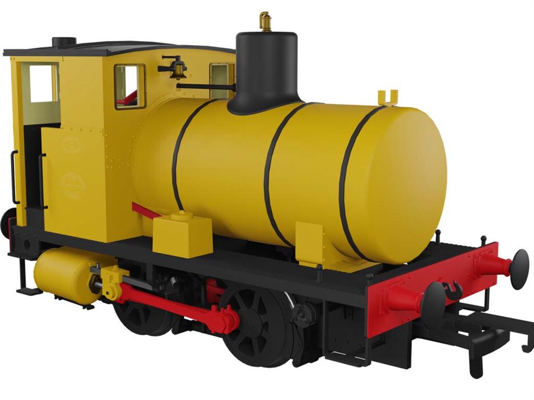 Rapido Trains OO 965004 Barclay fireless steam locomotive Shell Mex yellow ochre