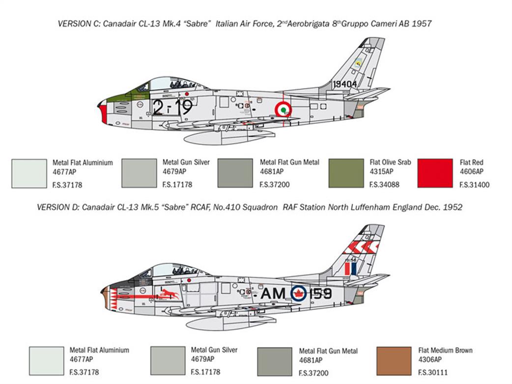 Italeri 2799 Camo C & D