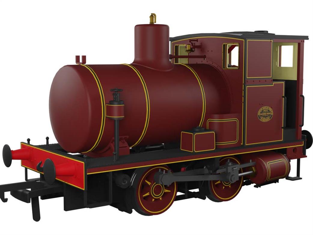 Rapido Trains OO 965010 Barclay fireless steam locomotive lined maroon