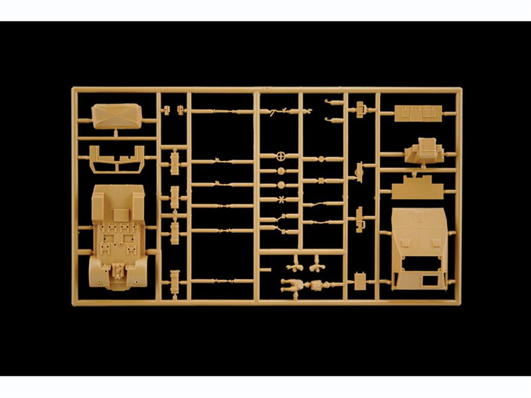 Italeri 6181 Quad Gun Tractor Parts