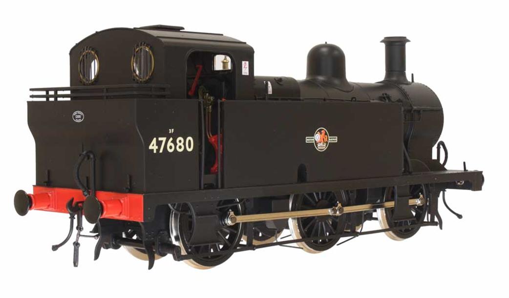 Dapol O gauge LMS 3F Jinty BR 47680 black late crest