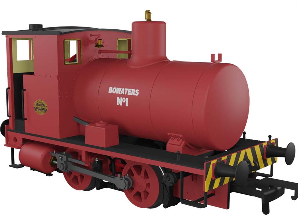 Rapido Trains OO 965005 Barclay fireless steam locomotive Bowaters No.1 red lead