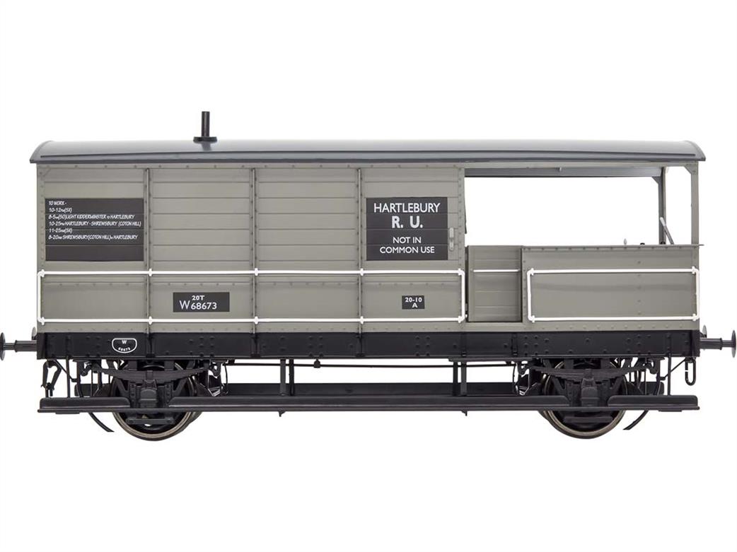 Dapol O gauge 7F-300-006 GWR toad aa19 aa20 BR Grey Hartlebury RU