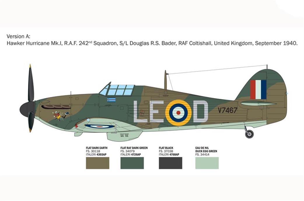 Italeri 2838 Hurricane Mk1