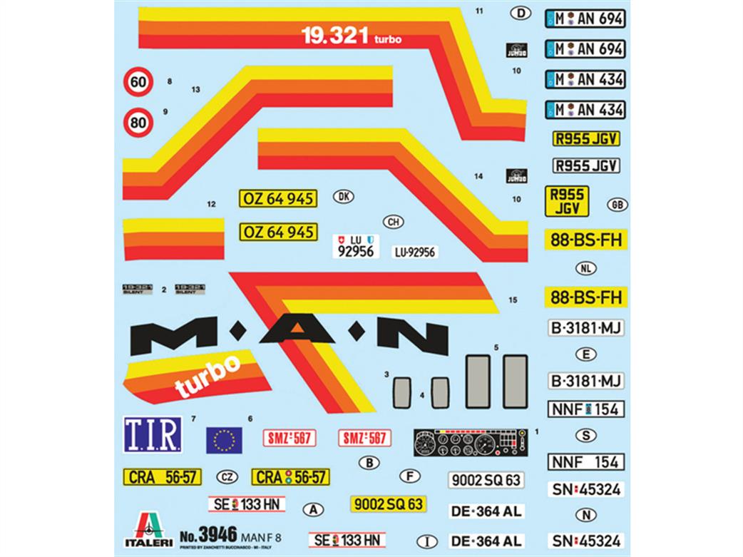 Italeri 3946 Decals