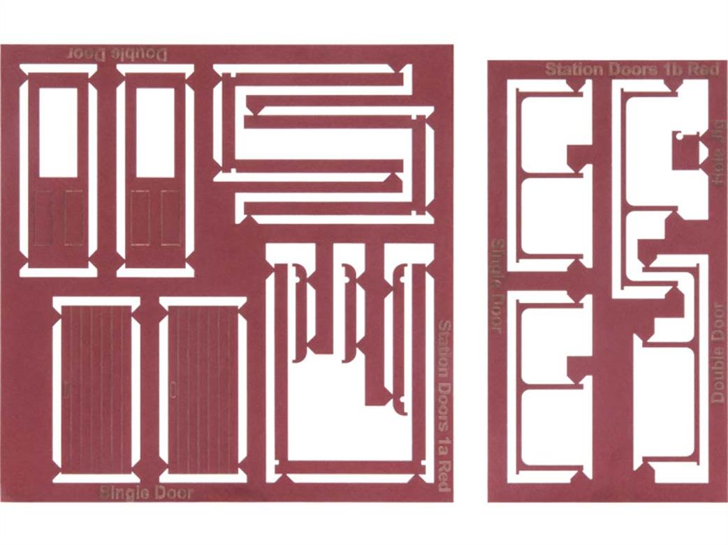 Dapol 7C-000-002 O gauge station doors red