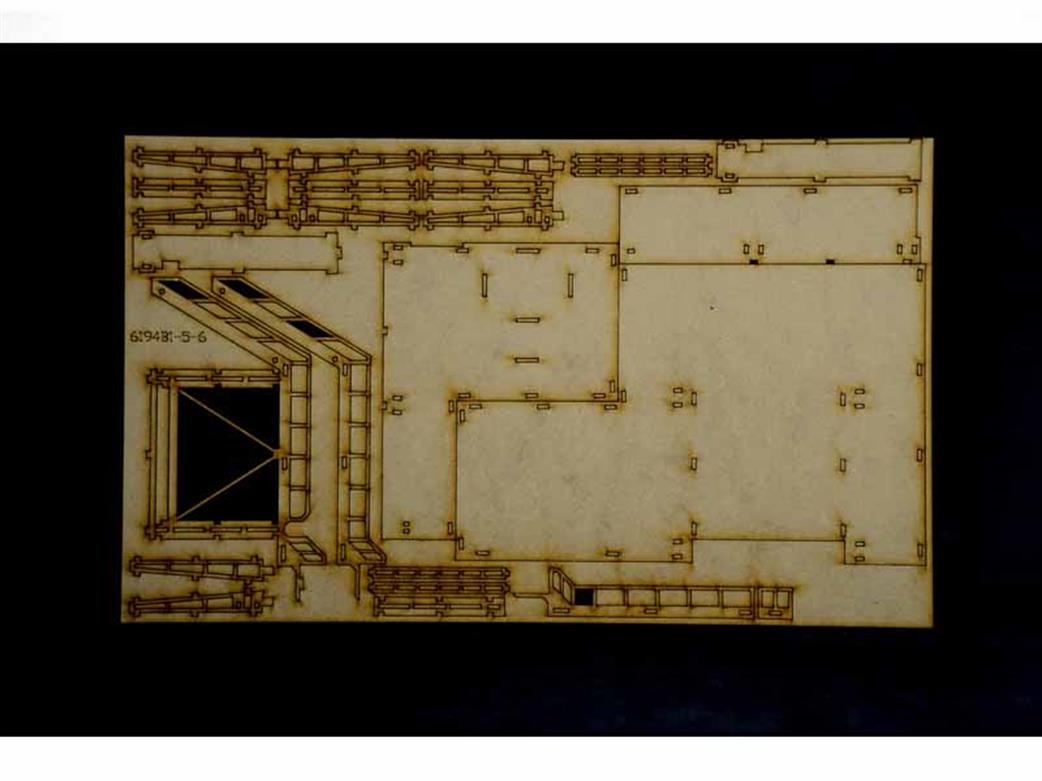 Italeri 6194 Bridge MDF Parts 5