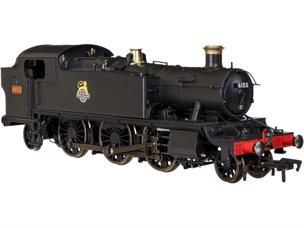 Dapol OO gauge GWR 61xx class 2-6-2T large prairie 6153 BR black early emblem