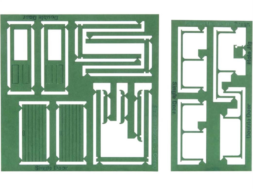 Dapol 7C-000-001 O gauge station doors green