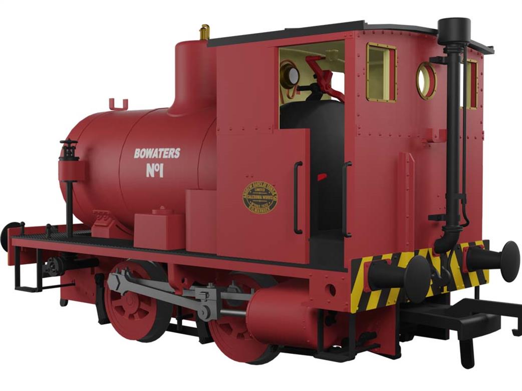 Rapido Trains OO 965005 Barclay fireless steam locomotive Bowaters No.1 red lead