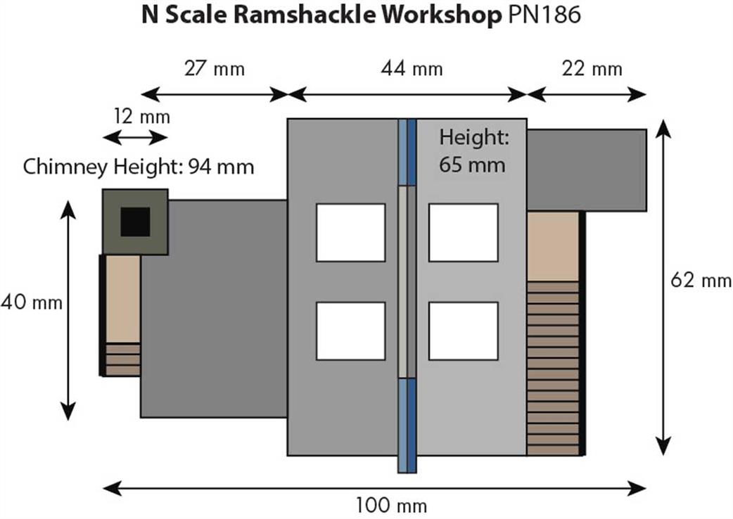 Metcalfe Models printed card kit pn186 ramshackle workshop