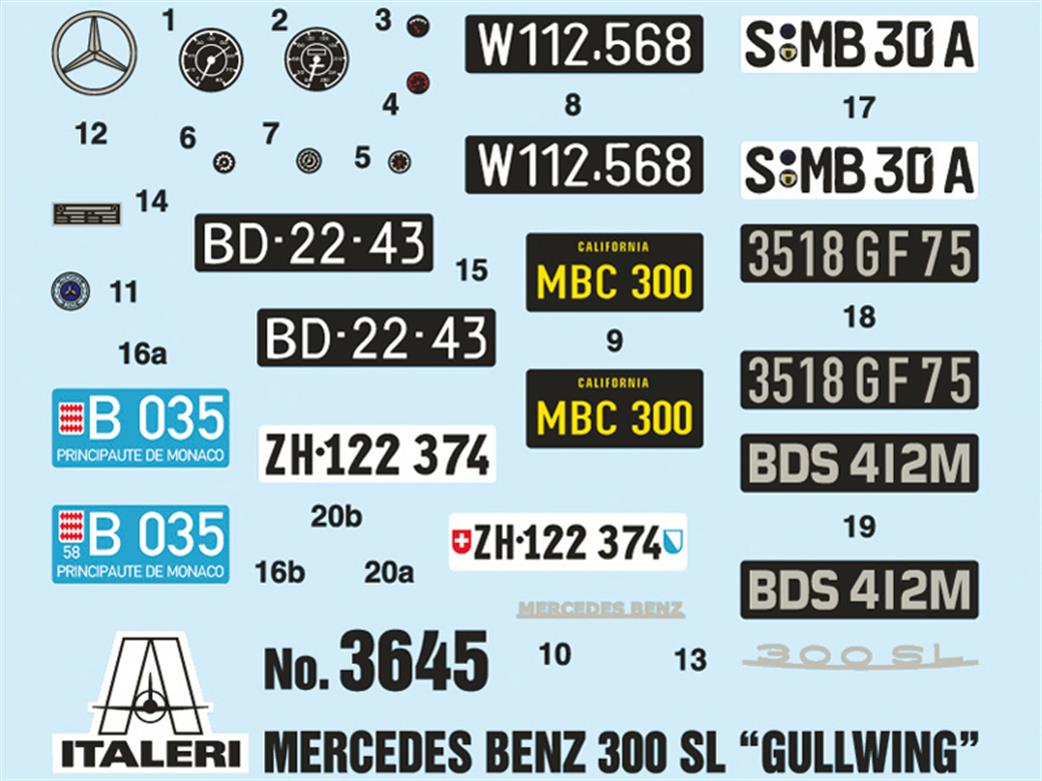 Italeri 3645 Decals