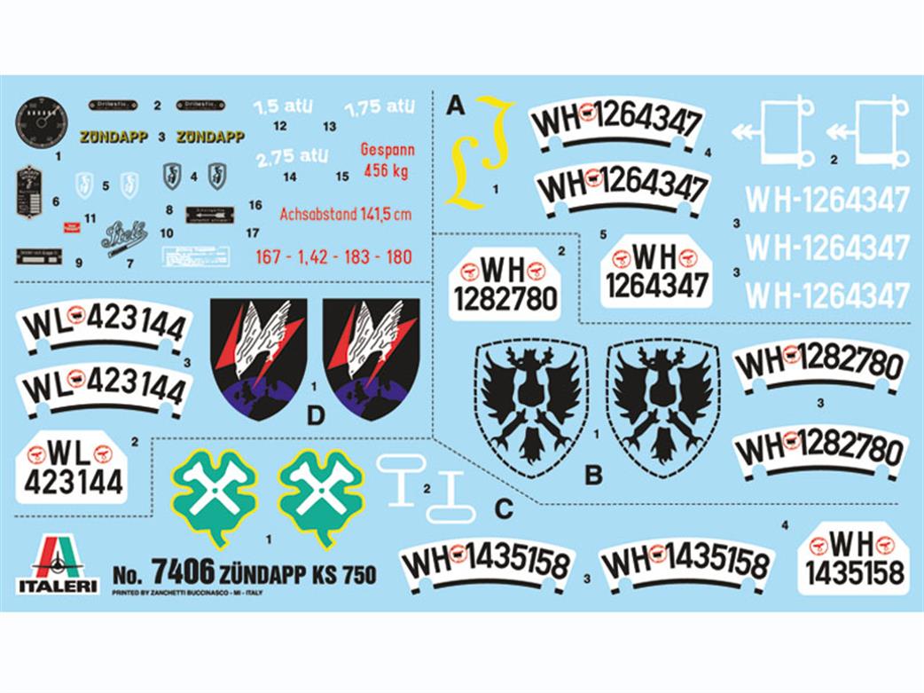 Italeri 7406 Decal