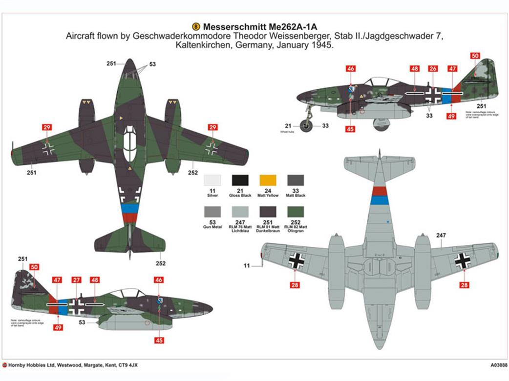 Airfix A03088 Camo 2 Decal Sheet