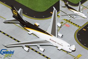 Gemini Jets GJUPS1627 1/400th scale diecast model of a UPS Boeing B747-8F in the New Livery